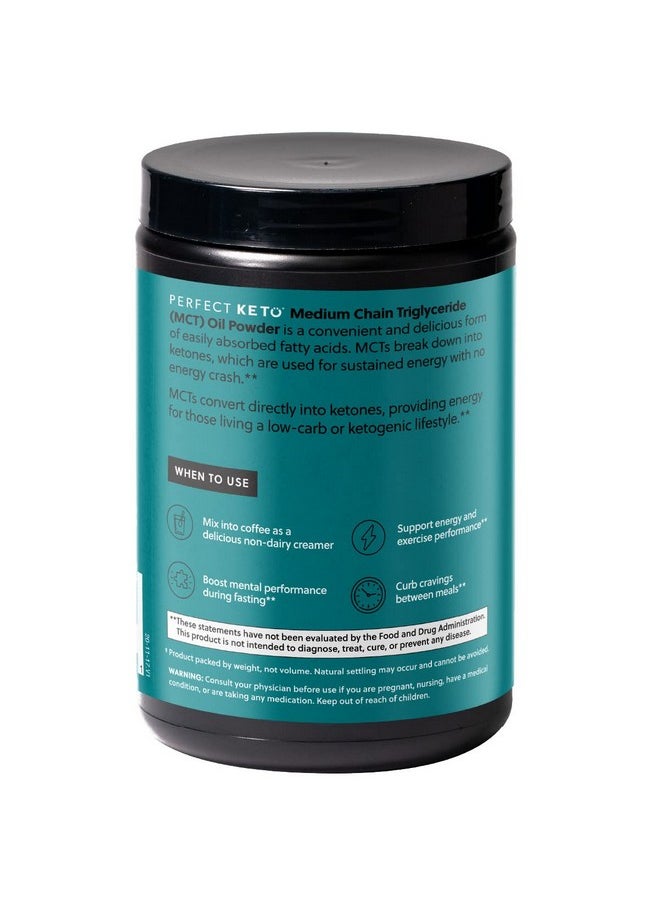 Perfect Keto Mct Oil C8 Powder Coconut Medium Chain Triglycerides For Pure Clean Energy Ketogenic Non Dairy Coffee Creamer Bulk Supplement Helps Boost Ketones Vanilla  - Image 3