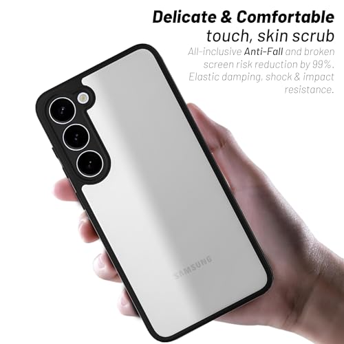 KAPAVER Hybrid Back Cover Case Compatible with Samsung Galaxy (Black, Galaxy S23) - Image 3