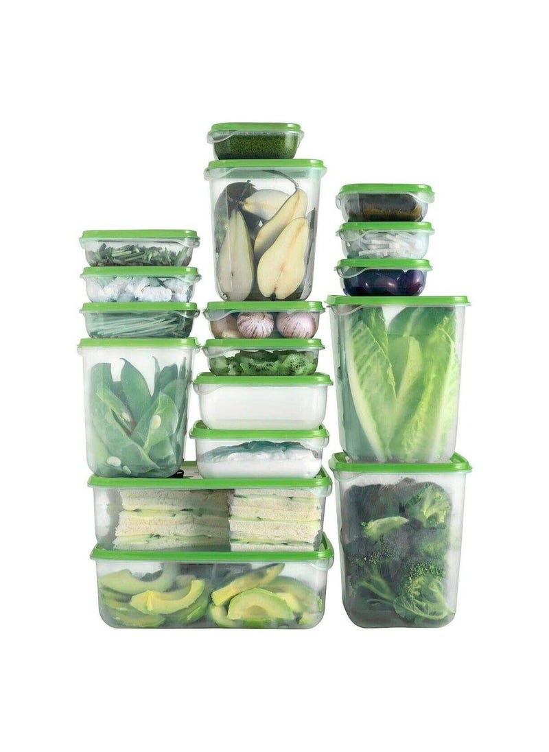 BLOOMING TIME - 17 Psc Food Storage Container with Lids Storage Box Set BPA-Free Suitable for Dishwasher, Freezer, Microwave, Plastic Food Storage Containers - Image 1