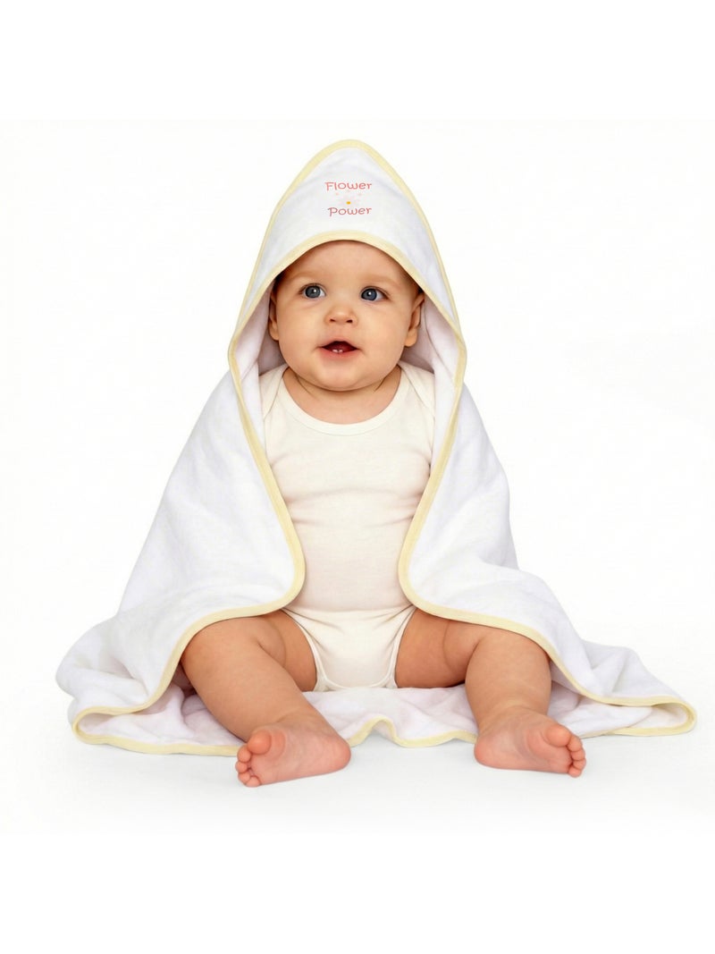 بابيز_بيسك بيبيز بيسك قماط / بطانية استقبال للمولود الجديد من القطن 100%, أصفر - Image 2