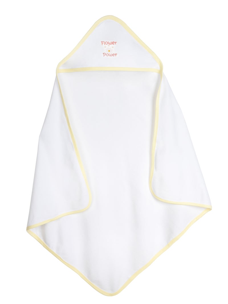 بابيز_بيسك بيبيز بيسك قماط / بطانية استقبال للمولود الجديد من القطن 100%, أصفر - Image 1