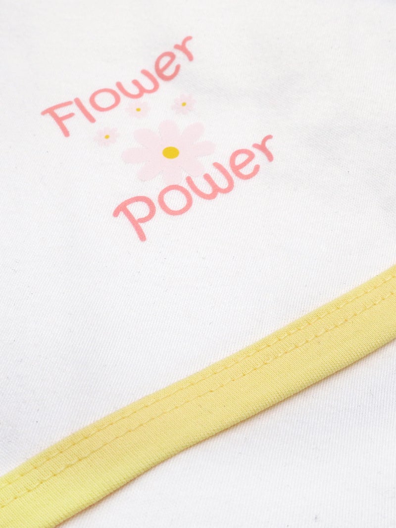 بابيز_بيسك بيبيز بيسك قماط / بطانية استقبال للمولود الجديد من القطن 100%, أصفر - Image 5