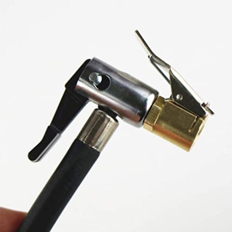 Brass Heavy Duty Lock with Clip for Tire Inflator Gauge Compressor Accessories - 5 Pieces - Image 3