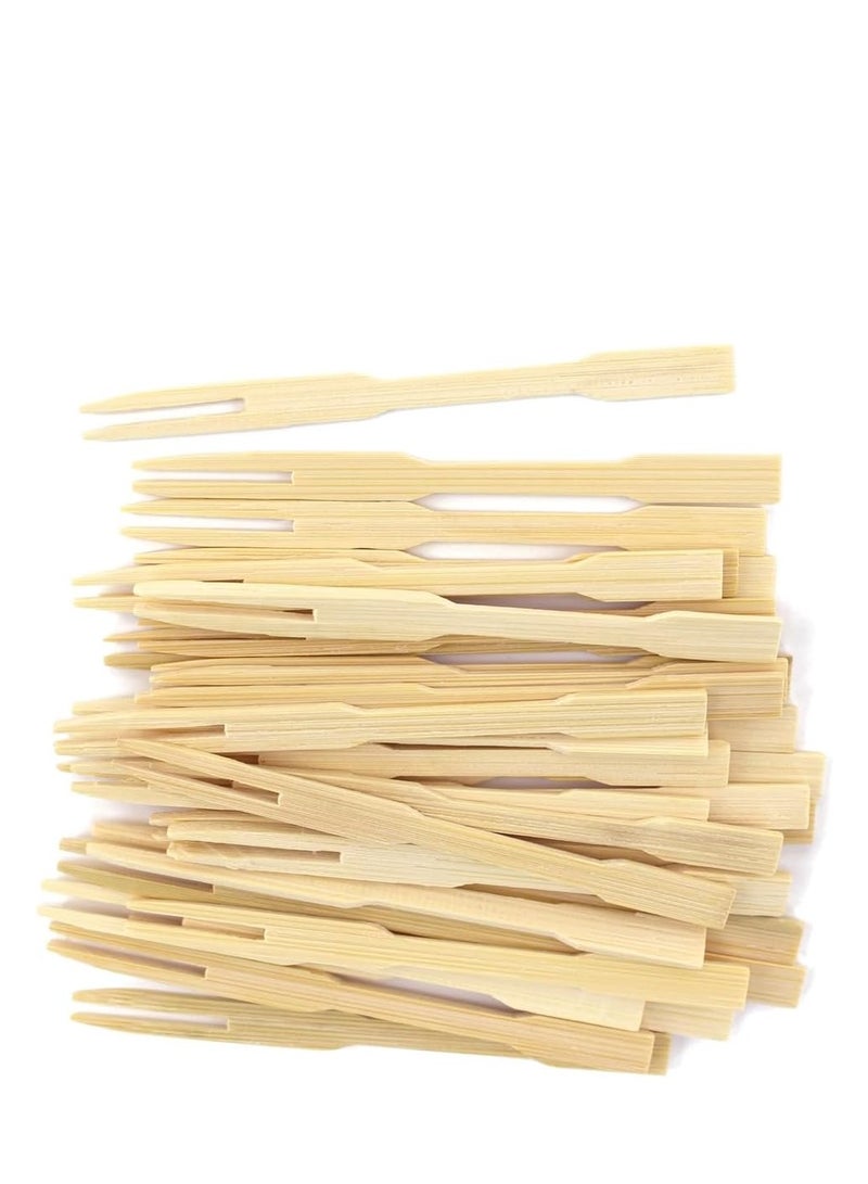 100 pcs Wood Fruit Fork - Image 2