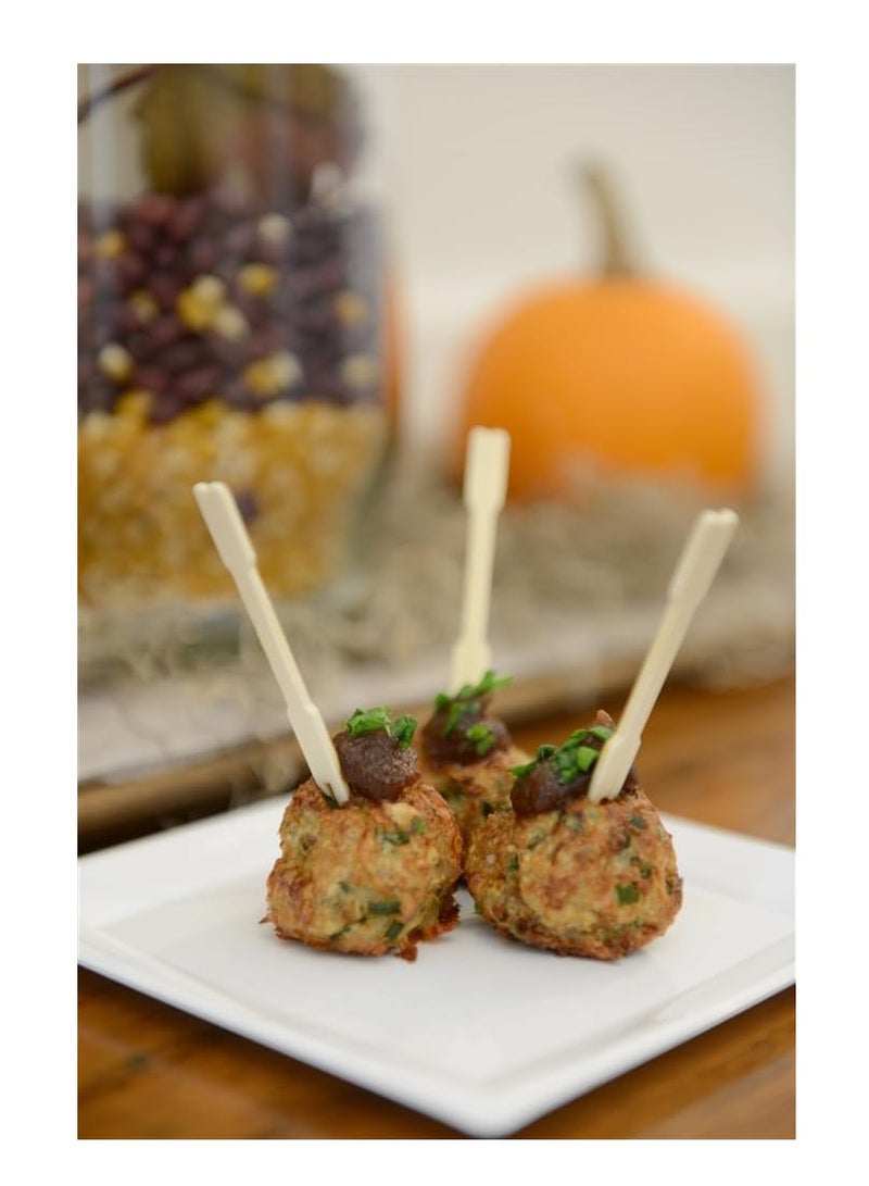 100 pcs Wood Fruit Fork - Image 3