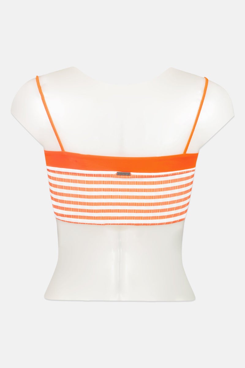 Billabong Kids Girl Stripe Bikini Top, Multicolor - Image 2