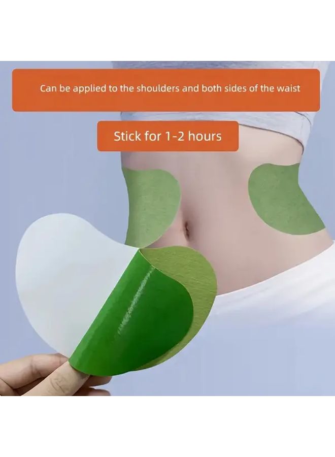 Green Neck And Shoulder Support Patch Pack Of 60 Ergonomic Posture Corrector For Spinal Alignment Muscle Tension Relief Improved Circulation Hand Wash Only Minimalist Design Secure Fit - Image 1