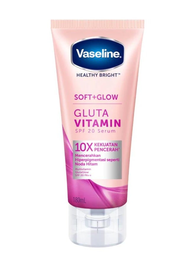 Vaseline Healthy Bright Soft+Glow Gluta Vitamin SPF 20 Body Serum 180m - Image 1