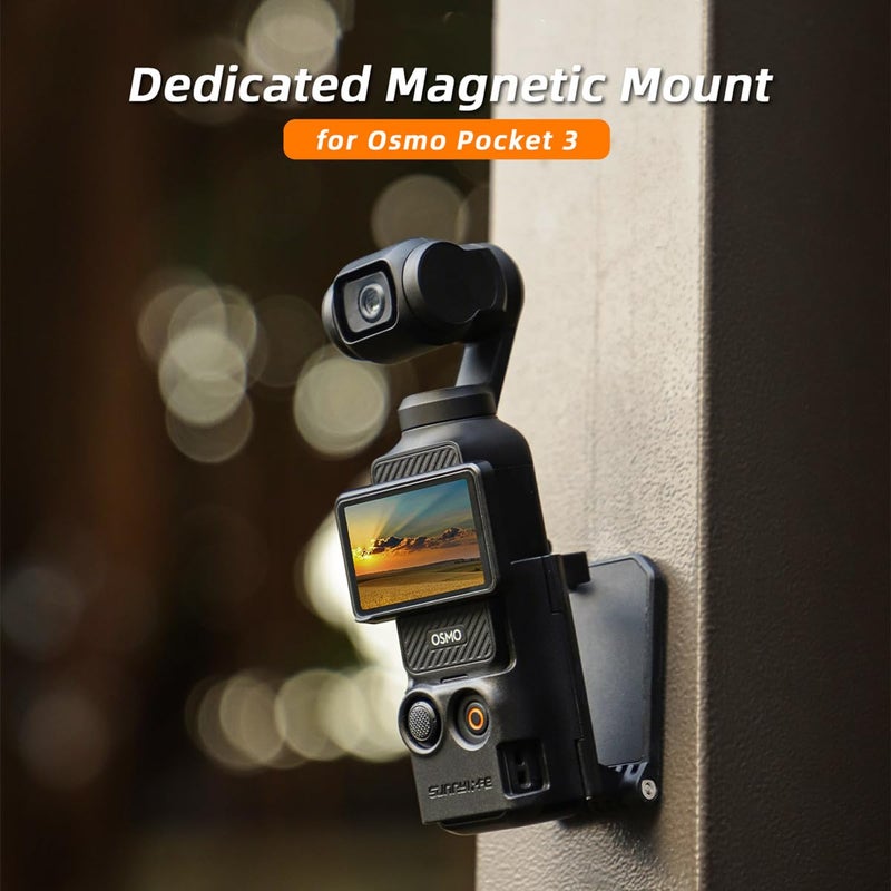حامل كاميرا مغناطيسي لـ DJI OSMO Pocket 3، أسود - Image 3