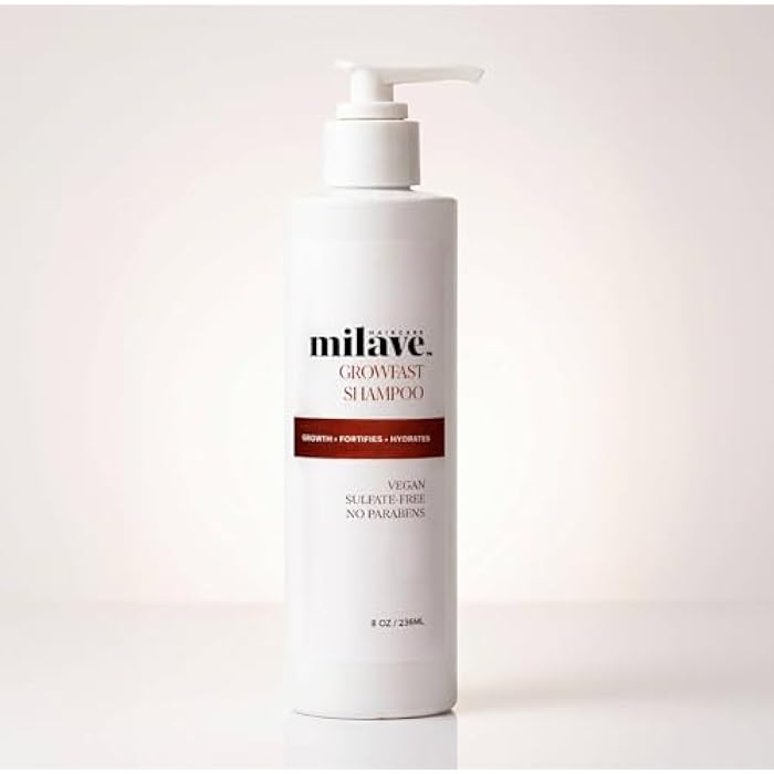Growfast Shampoo, Strengthens Hair, Combats Hair Loss with Procapil™, Vegan, Sulfate & Paraben Free, Color Safe (8 fl. oz.) - Image 1