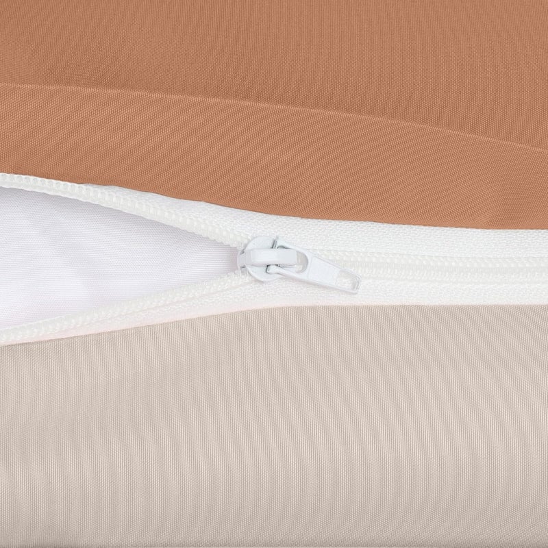 Utopia Bedding Duvet Cover Double - Soft Microfibre Polyester Duvet Cover with Pillow cases - Bedding Quilt Cover Set (Tan/Off White) - Image 5