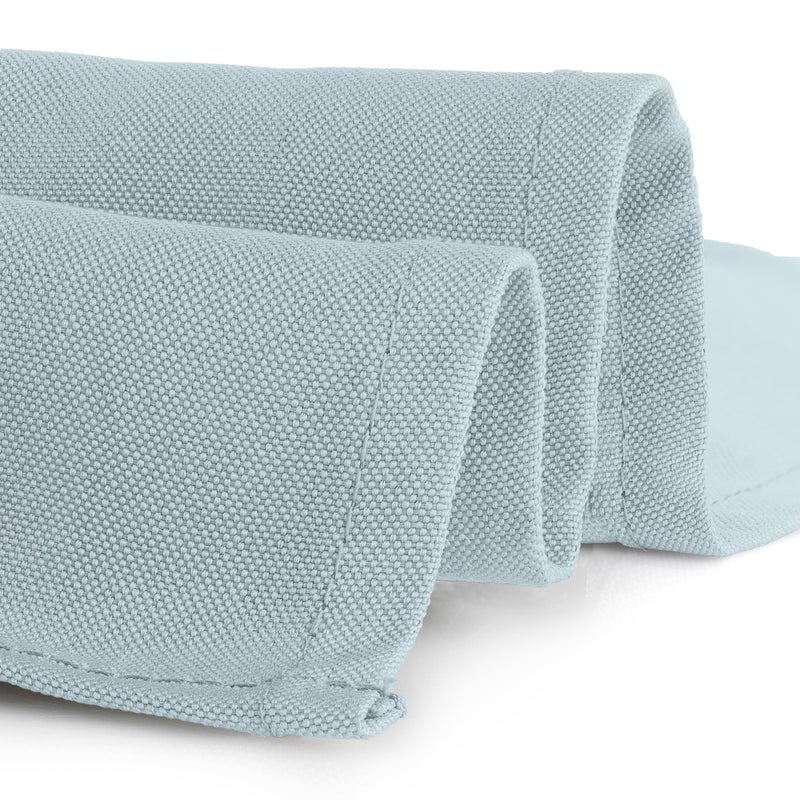 Gee Di Moda Square Tablecloth - 52 x 52 Inch Baby Blue Table Cloth for Small Square or Round Tables - Heavy Duty Washable Fabric - for Buffet Table, Holiday Party, Dinner, Wedding & Baby Shower - Image 3