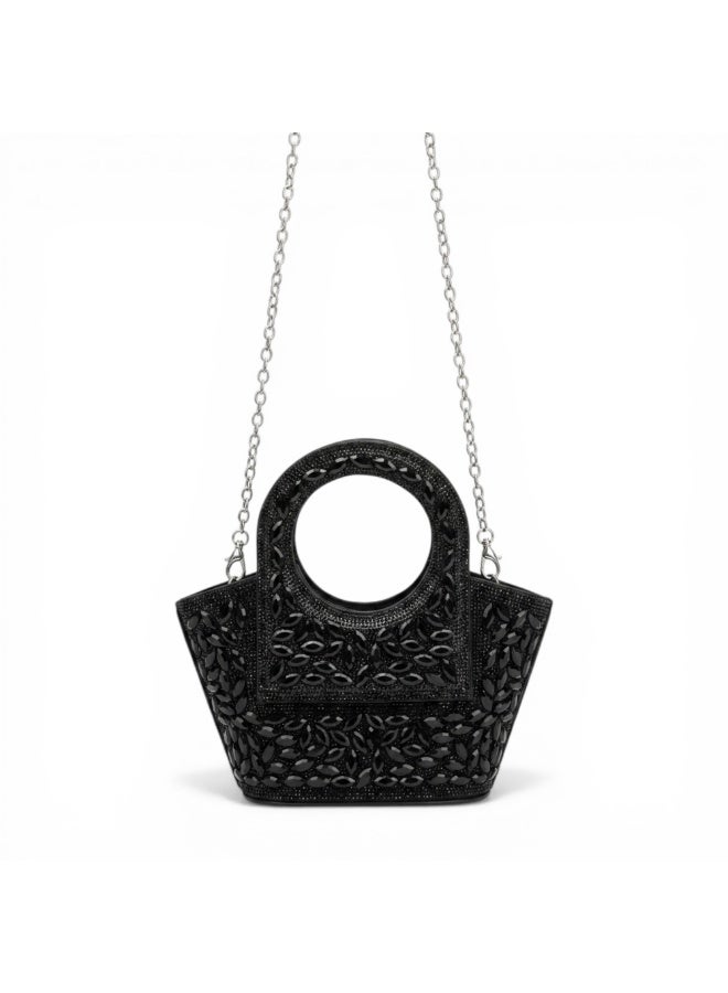 فيبراندا كلاتش سواريه أنيق بتصميم فاخر مرصع بحبيبات لامعة VS-50 - Image 1