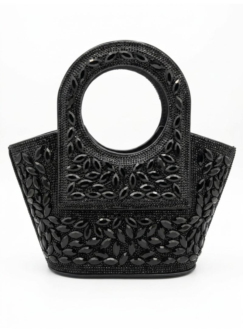 فيبراندا كلاتش سواريه أنيق بتصميم فاخر مرصع بحبيبات لامعة VS-50 - Image 3