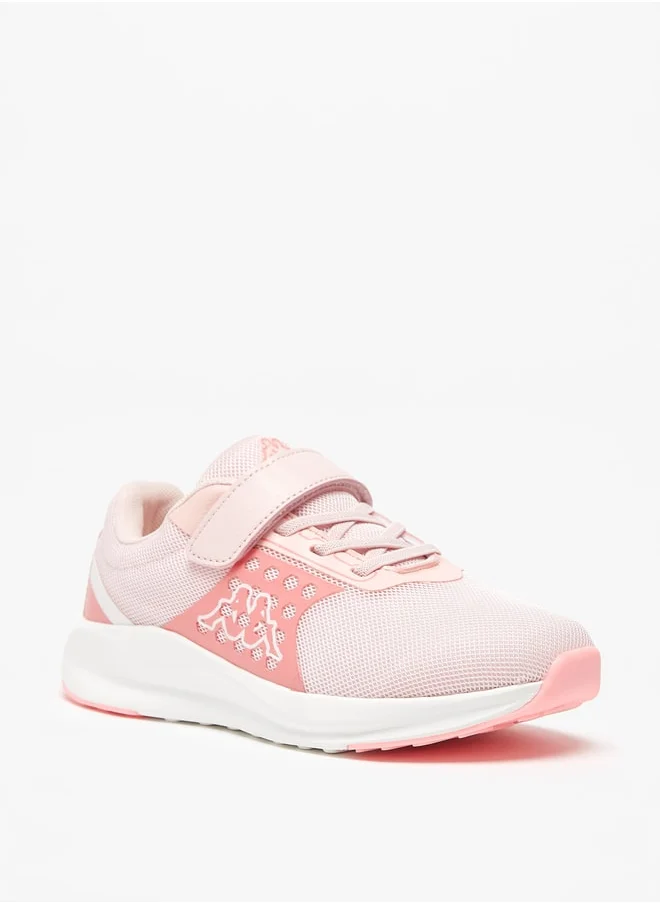 Kappa Girls' Colourblock Sports Shoes with Hook and Loop Closure