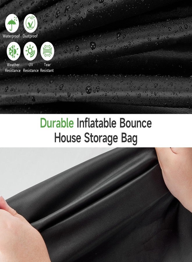 Andacar Bounce House Inflatable Storage Bag for Bounce House Inflatable, Portable Boun-cy House Storage Bag Kids Boun-cy Castle Bag Outdoor Ju-mp House Bags - 40"L × 20"W × 28"H, Black - Image 5