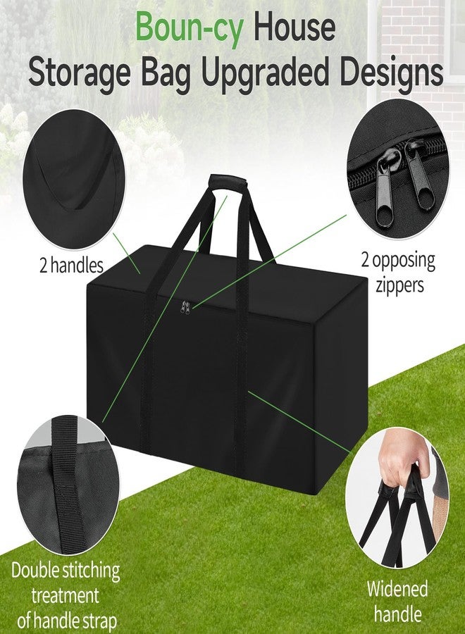 Andacar Bounce House Inflatable Storage Bag for Bounce House Inflatable, Portable Boun-cy House Storage Bag Kids Boun-cy Castle Bag Outdoor Ju-mp House Bags - 40"L × 20"W × 28"H, Black - Image 3