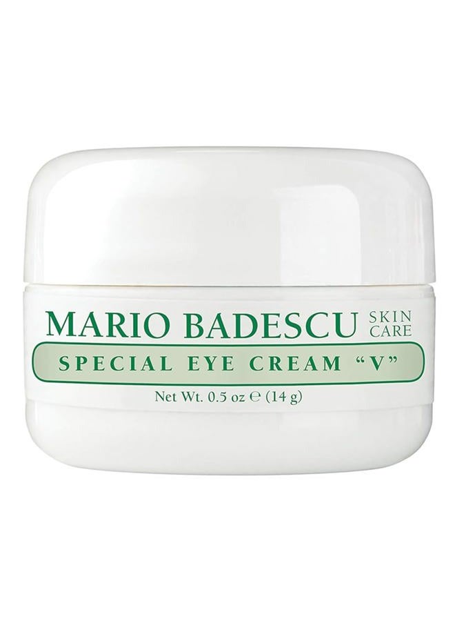 MARIO BADESCU Special Eye Cream V for Dry or Sensitive Skin, Ultra-rich, Vitamin E-packed Eye Moisturizer with Nourishing Oils for Daily Care, Pack of 1, 0.5 Oz  - Image 1