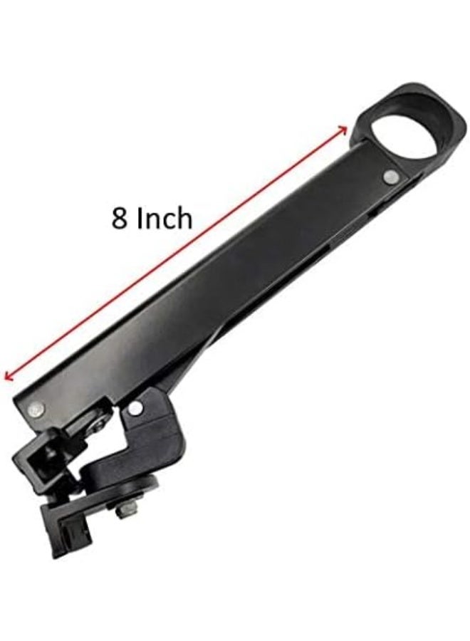 Royal Apex Window Holding Bracket Curtain Wall Pull Handle Arm For Home Interior Hotels 8 Inch Black  - Image 5