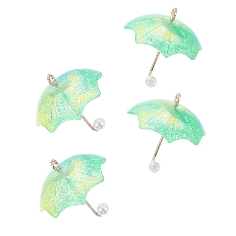 4pcs Simulation Umbrella DIY Earrings Accessories Mini Earrings Decor Adorable Ear Pendant - Image 1