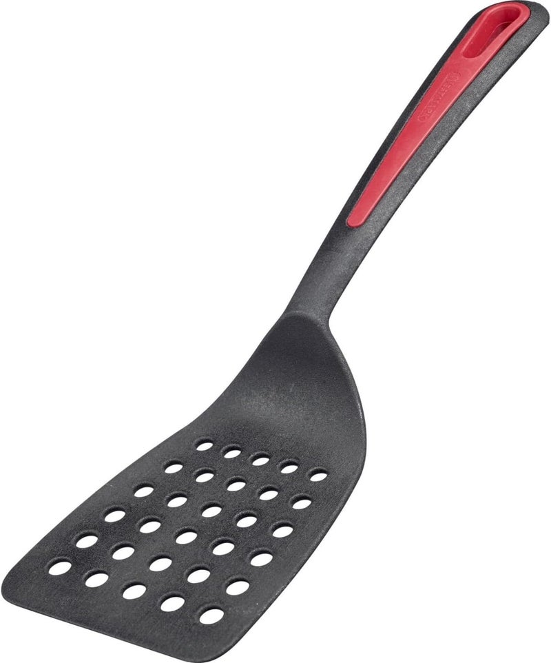 Westmark Spatula, Highly Heat-Resistant Up to 270 °C/ 518 °F, Wide Contact Surface and Specially Flattened Edge, Plastic, Gallant, Black/Red, 29372275 - Image 1