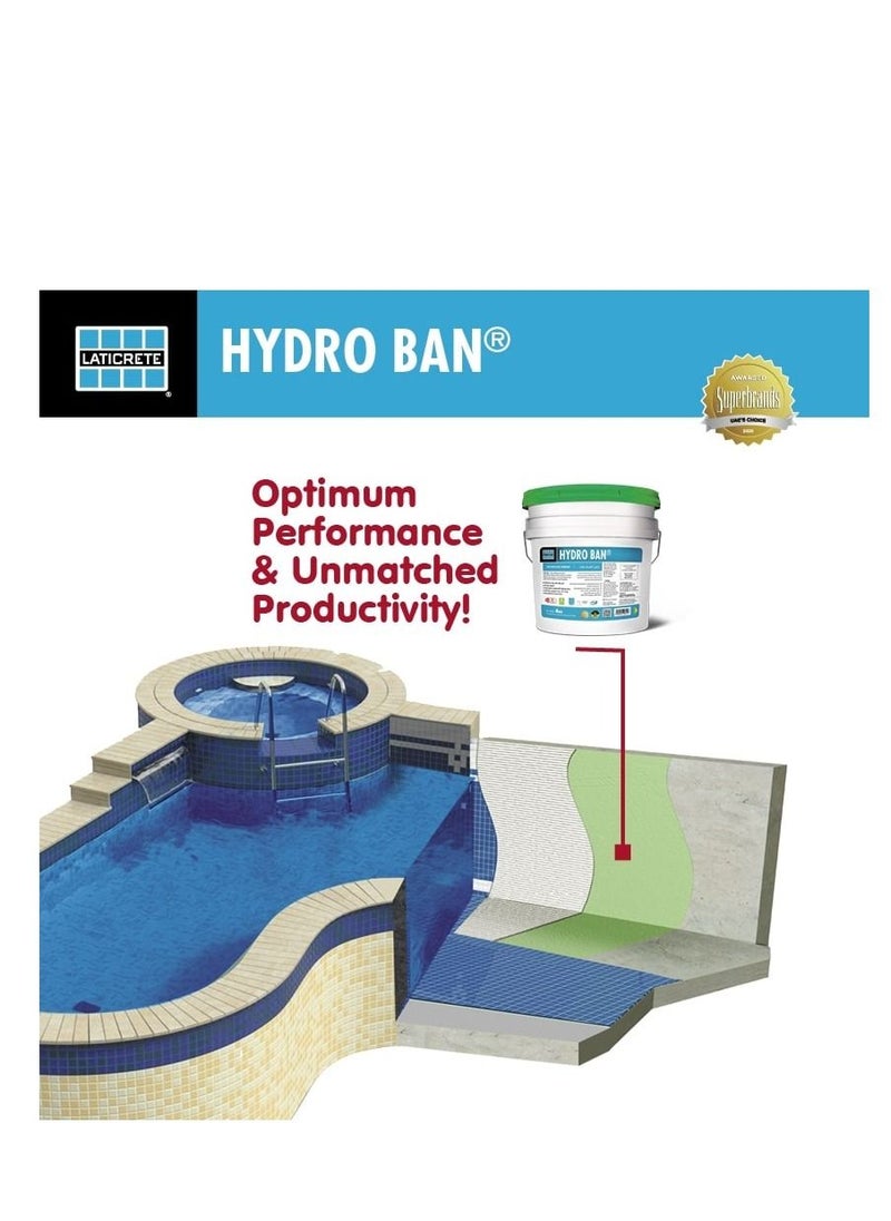 LATICRETE HYDRO BAN® , Mini Unit , waterproofing , Self curing liquid rubber polymer  - Image 4