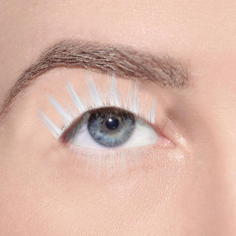KICHOUSE 2 Pairs White Handmade Faux Lashes Reusable False Eyelashes for Women Natural Look Makeup Supplies Suitable for Daily and Performance Use - Image 4