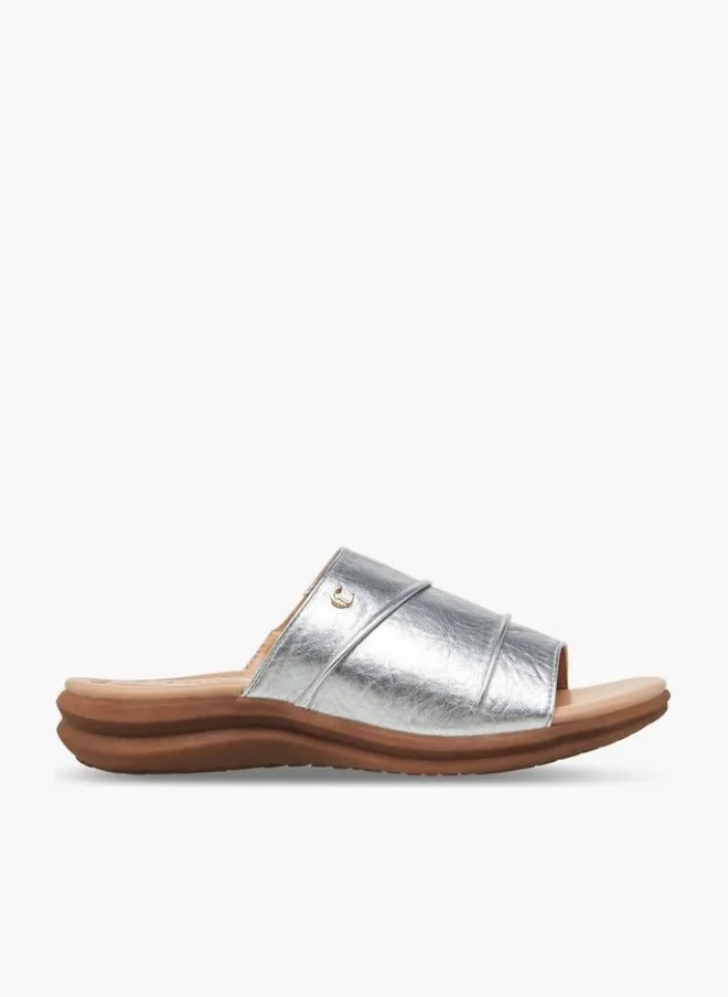 لو كونفورت Women Metallic Slide Sandals