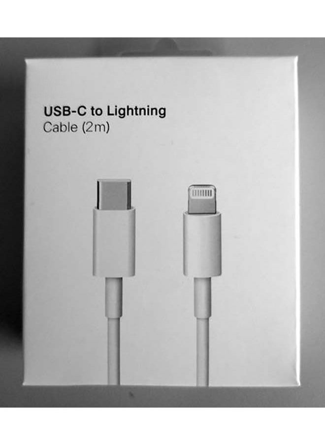 Generic - iPhone USB-C To Lightning Cable - 2 Meter White - Image 1