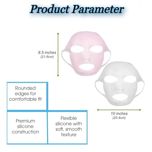 TLISMI Silicone Sheet Mask Cover Reusable Moisturizing Facial Mask Cover For Sheet Mask Anti-Wrinkle Slow Down The Evaporation Of Mask Essence Face Beauty Tool-L.Pink, 1 Count - Image 2