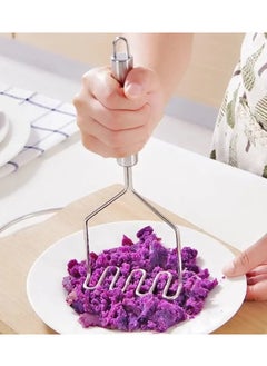 Mmmon Potato Masher,Stainless Steel Integrated Masher Kitchen Tool Wire Masher for Potatoes,Avocados,Beans,Fruit,Vegetables  - Image 4