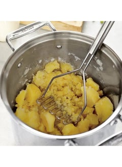 Mmmon Potato Masher,Stainless Steel Integrated Masher Kitchen Tool Wire Masher for Potatoes,Avocados,Beans,Fruit,Vegetables  - Image 5