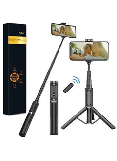 Ailun Selfie Stick Tripod,Extendable Aluminum,3 in 1,Bluetooth Wireless Remote and 360 Rotation Stand for iPhone 14/13/12/11/11 Pro/XS Max/XS/XR/X/8/7,and More Smartphones  - Image 1