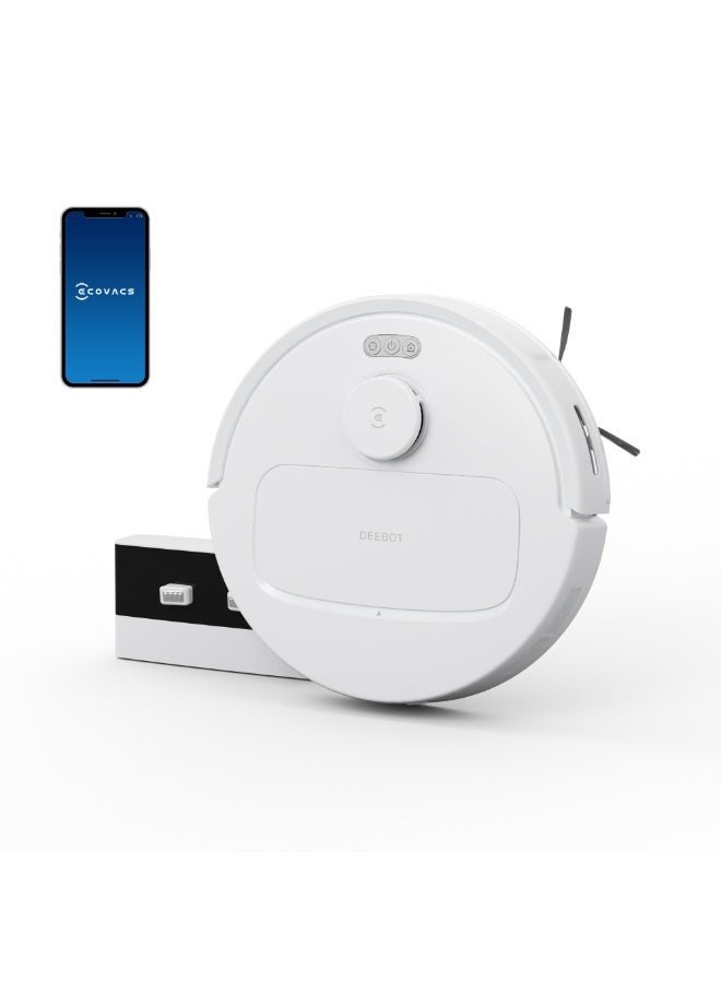 إيكوفاكس مكنسة روبوت ECOVACS DEEBOT N20e مع المسح، قوة شفط 10000 باسكال، مانع تشابك الشعر، تشغيل حتى 350 دقيقة، خرائط ذكية TrueMapping، تجاوز العتبات حتى 20 مم، مكنسة ذكية للأرضيات والسجاد، أبيض 20 W YDLX11-3-WHITE أبيض - Image 2