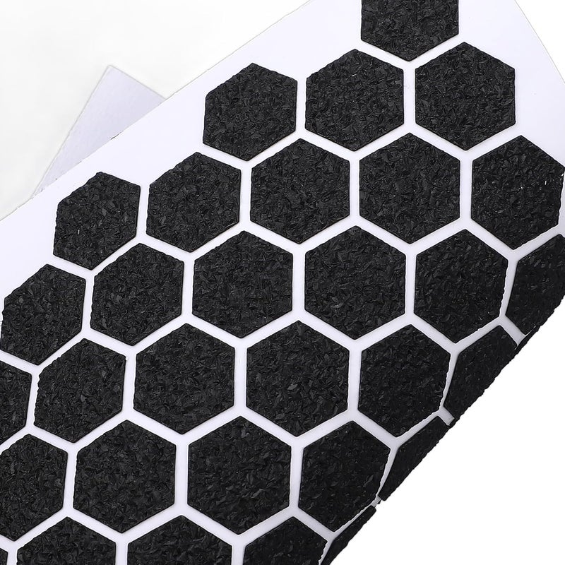 10 Pcs Hex Shape Grip Tape, Super Thin Acrylic Anti Slip Sticker for Phone Keyboard, Sweat Absorbing Black Grip Tape with Strong Adhesion for Gaming and Daily - Image 4