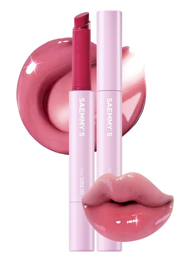 THESAEM Saemmy's Syrup Shot Melting Balm - Plumping Lip GLoss Lipstick for Glazed Shine Lips - Korean Lip Makeup - Long Lasting Moisturizing, 0.06oz. (04 Grape Jam) - Image 1