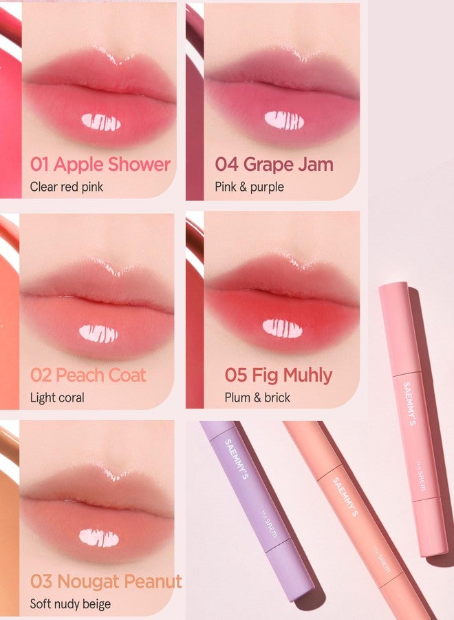 THESAEM Saemmy's Syrup Shot Melting Balm - Plumping Lip GLoss Lipstick for Glazed Shine Lips - Korean Lip Makeup - Long Lasting Moisturizing, 0.06oz. (04 Grape Jam) - Image 4
