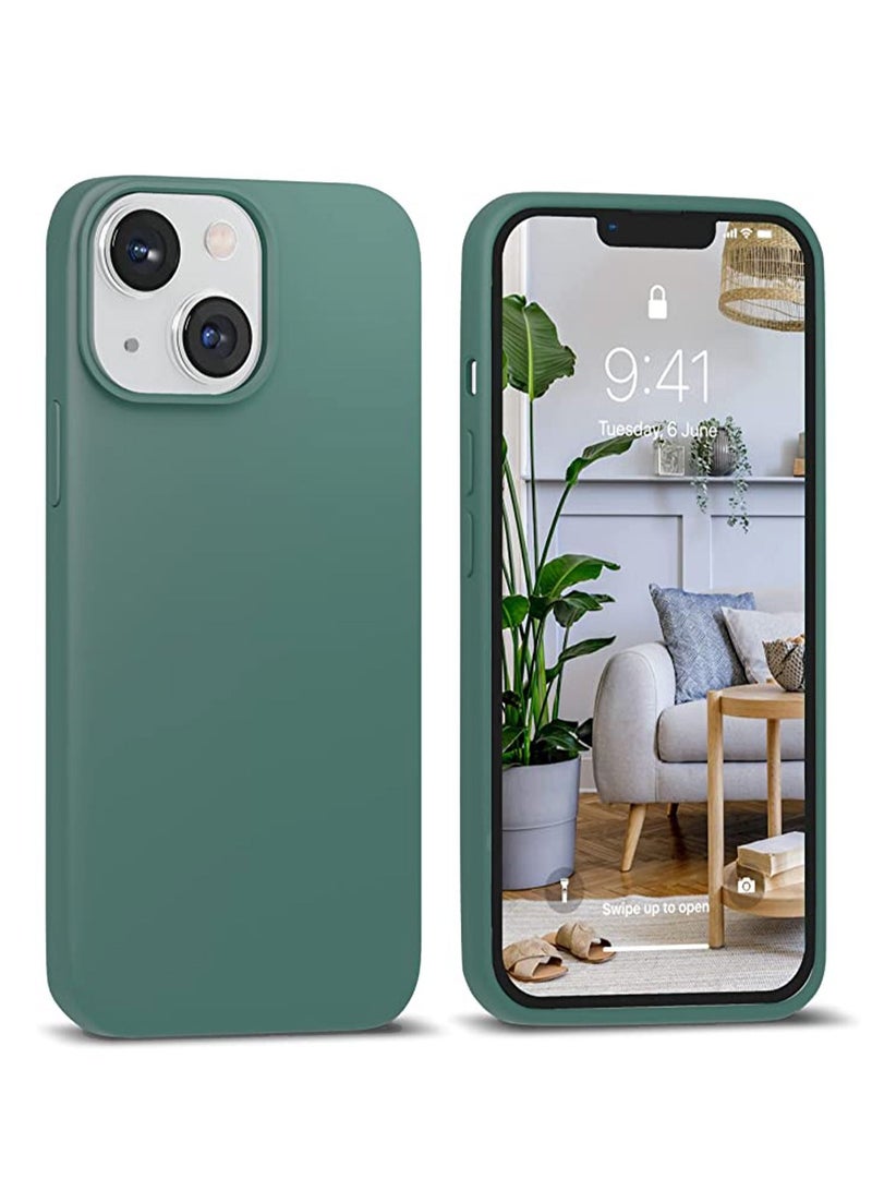 iPhone 14 Case Cover Accessories with Comfortable Touching Silicone Back Cover Full Body Protective Protector Soft Anti-Scratch Microfiber Lining Cute [Shockproof] Protection Case - Image 1