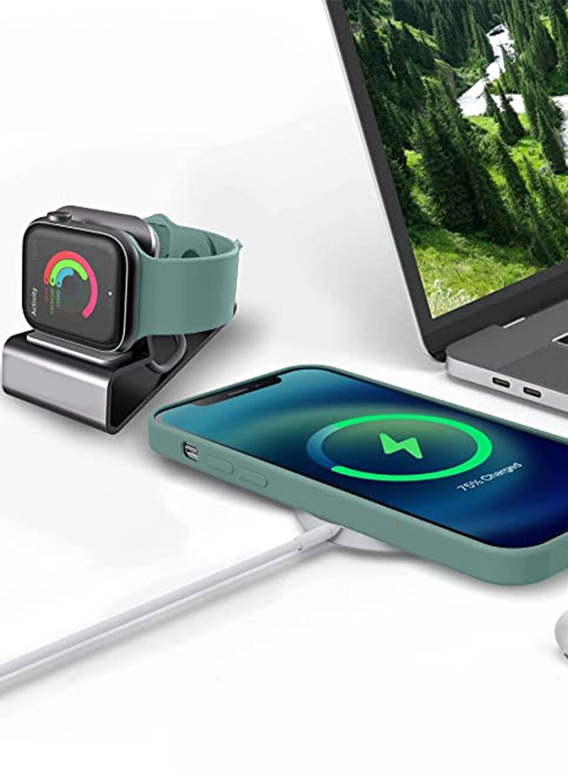 iPhone 14 Case Cover Accessories with Comfortable Touching Silicone Back Cover Full Body Protective Protector Soft Anti-Scratch Microfiber Lining Cute [Shockproof] Protection Case - Image 4