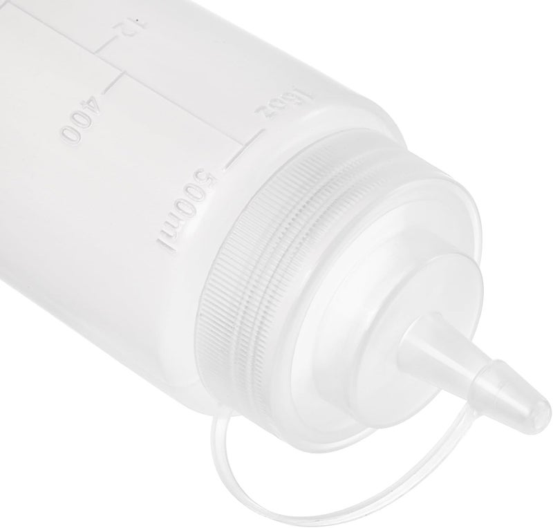 Bekith 12 pack 16 Oz Wide Mouth Plastic Squeeze Condiment Bottles with Twist On Cap Lids and Discrete Measurements, Empty Squirt Bottle For Sauce, Ketchup, Paint - Image 4
