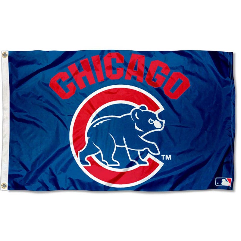 WinCraft WinCraft Chicago Baseball Walking Bear Flag 3x5 Banner  - Image 1