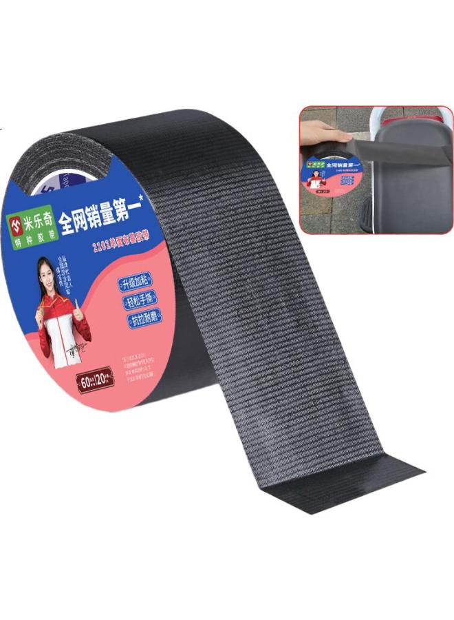 Miloch Milaiqi Single-Sided Fabric Tape, Strong Adhesion, Eco-Friendly, Waterproof, Wear-Resistant, Easy To Tear, Hotel Carpet Film, Fixing Tape, Black, 48Mm Wide * 20M Long [1 Roll] - Image 1