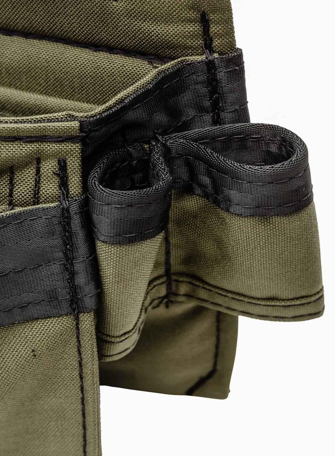 Diamondback The Eagle Tool Pouch - Modular Utility Pouch for 4" Tool Belts - Ideal Carpenter & Electrician Tool Pouch for Nuts, Punches & Fasteners - Left Handed Tool Belt Pouches (Ranger Green) - Image 3