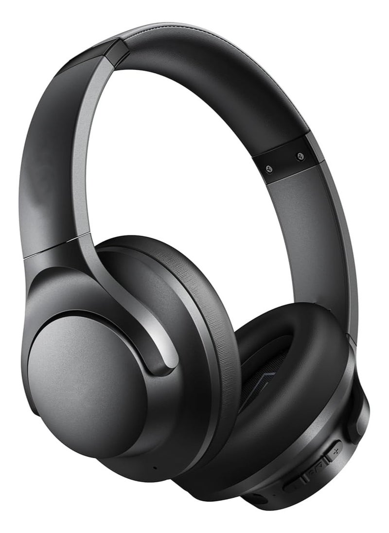Picun F2 Wireless On-Ear Headphones Pure Bass 46H Battery Speed Charge Fast Usb Type-C Foldable Black  - Image 1