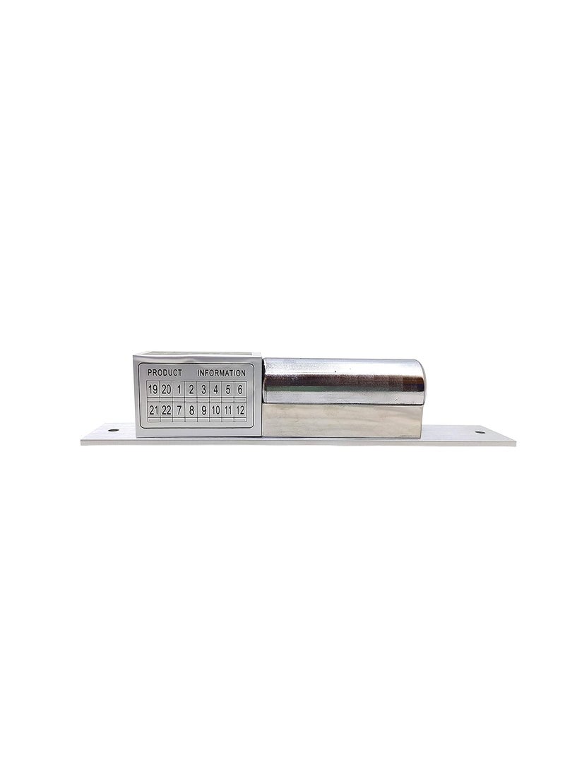 Team Office Team Office Drop Bolt Lock with Timer and Feedback5 Wire Silver  - Image 1