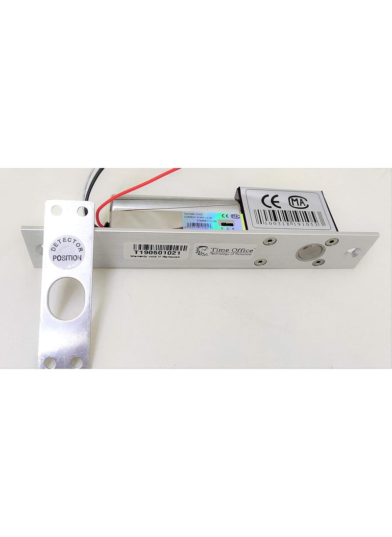 Team Office Team Office Drop Bolt Lock with Timer and Feedback5 Wire Silver  - Image 3