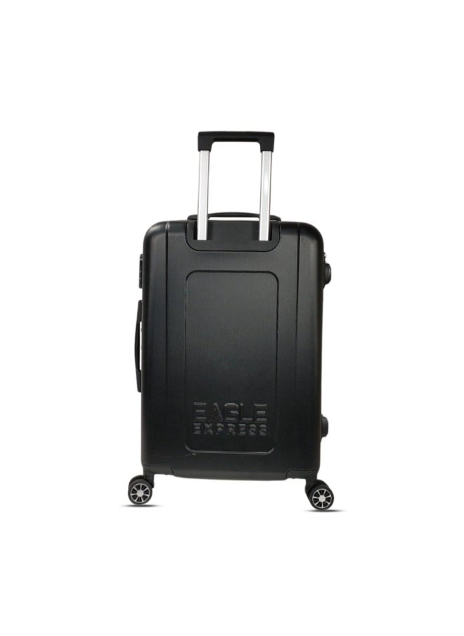 Eagle Express 3-Piece Aura Telescopic Handle ABS Hard Luggage Set Black 76 x 30 x 49 cm 300099  - Image 3