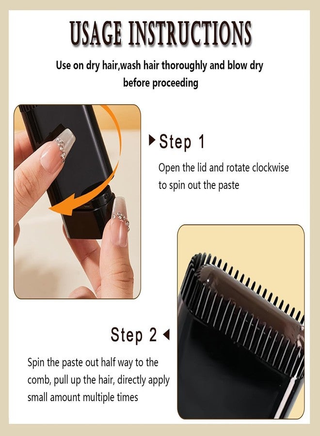 Keli 1 Pc Hair Color Stick with in-built Comb Applicator, Quick Root Touch Up Stick for Gray Hair Coverage, Instant 2 in 1 Hair Dye Comb, Portable Travel Friendly, Waterproof and Sweatproof concealer for Men & Women (Natural Black, 20gm) - Image 5