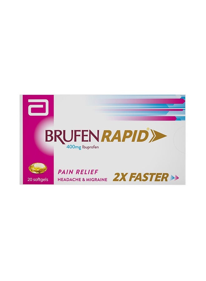 BRUFEN Ibuprofen Rapid Pain Relief 400 Mg