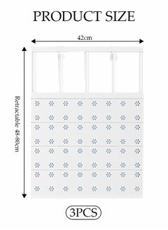 DUNISO 3-Pack,Separator Shelf, Wardrobe Nail-Free Retractable Storage Partitions, Kitchen Partitions, Dormitory Cabinet Layered Racks, Bathroom Storage Rack Tension Racks, Expandable Closet Racks, Adjustable, Suitable For Wardrobes, Cabinets, Cupboards (42 Cm, 42-48 Cm)  - Image 2